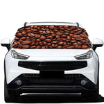 Coffee Beans Print Car Windshield Snow Cover