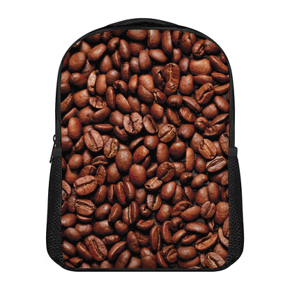 Coffee Beans Print Casual Backpack