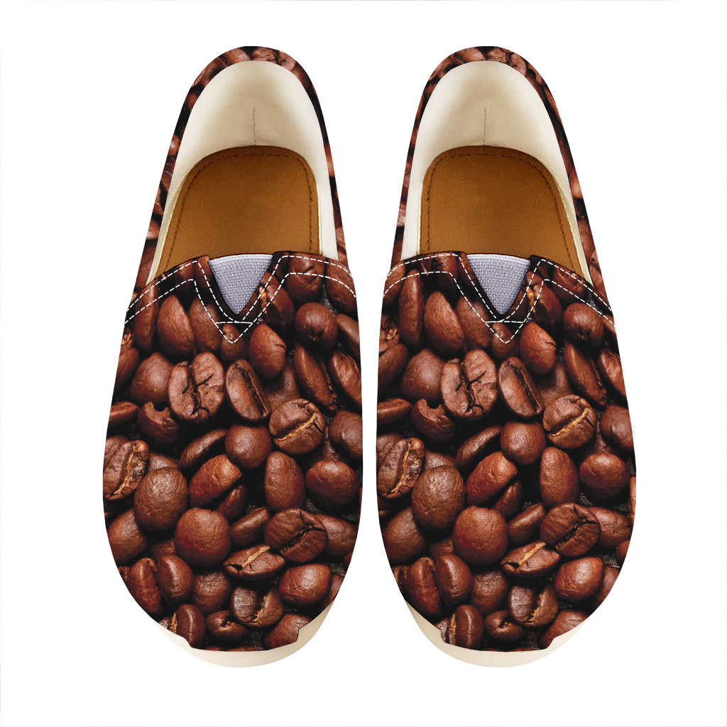 Coffee Beans Print Casual Shoes
