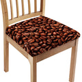 Coffee Beans Print Chair Cushion Cover