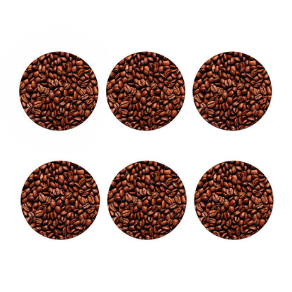 Coffee Beans Print Coaster Set