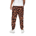 Coffee Beans Print Cotton Pants