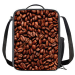Coffee Beans Print Crossbody Lunch Bag