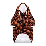 Coffee Beans Print Dog Zip Up Hoodie
