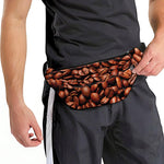Coffee Beans Print Fanny Pack