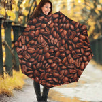 Coffee Beans Print Foldable Umbrella