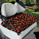 Coffee Beans Print Golf Cart Seat Cover