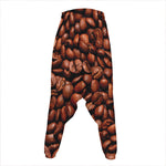 Coffee Beans Print Hammer Pants