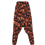 Coffee Beans Print Hammer Pants