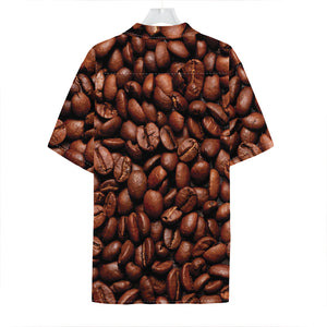 Coffee Beans Print Hawaiian Shirt