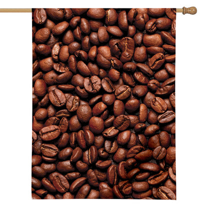 Coffee Beans Print House Flag