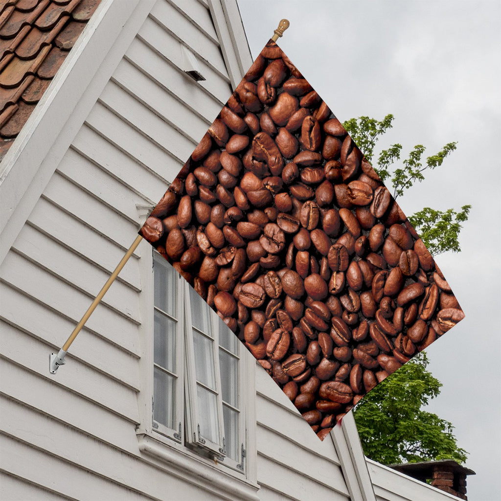 Coffee Beans Print House Flag