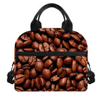 Coffee Beans Print Insulated Lunch Bag
