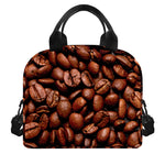 Coffee Beans Print Insulated Lunch Bag