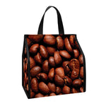 Coffee Beans Print Insulated Lunch Tote