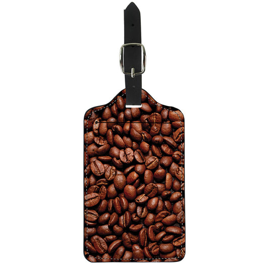 Coffee Beans Print Luggage Tag