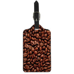 Coffee Beans Print Luggage Tag