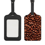 Coffee Beans Print Luggage Tag