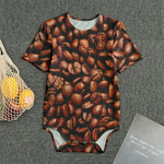 Coffee Beans Print Men's Bodysuit
