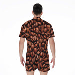 Coffee Beans Print Men's Rompers