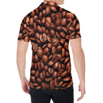 Coffee Beans Print Men's Shirt