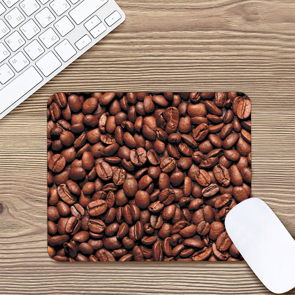 Coffee Beans Print Mouse Pad