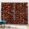 Coffee Beans Print Pencil Pleat Curtains