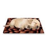 Coffee Beans Print Pet Cooling Mat Cover