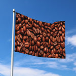 Coffee Beans Print Polyester Flag