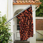 Coffee Beans Print Polyester Flag