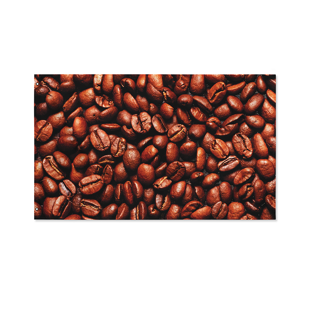 Coffee Beans Print Polyester Flag