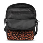 Coffee Beans Print Rectangular Crossbody Bag