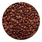 Coffee Beans Print Round Blanket