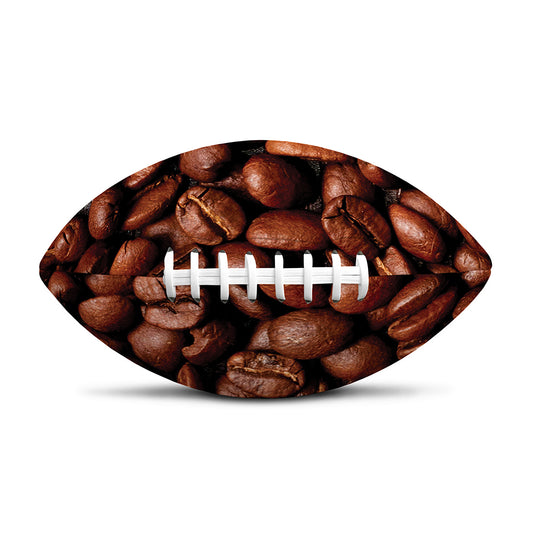 Coffee Beans Print Rugby Ball