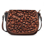 Coffee Beans Print Saddle Bag