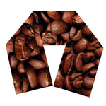 Coffee Beans Print Scarf