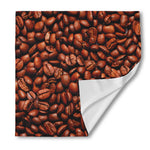 Coffee Beans Print Silk Bandana