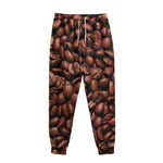 Coffee Beans Print Sweatpants