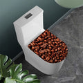 Coffee Beans Print Toilet Lid Cover