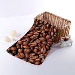Coffee Beans Print Towel