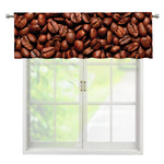 Coffee Beans Print Window Valance