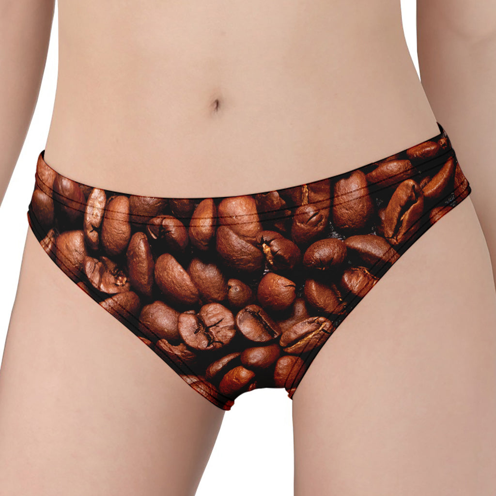 Coffee Beans Print Women's Panties