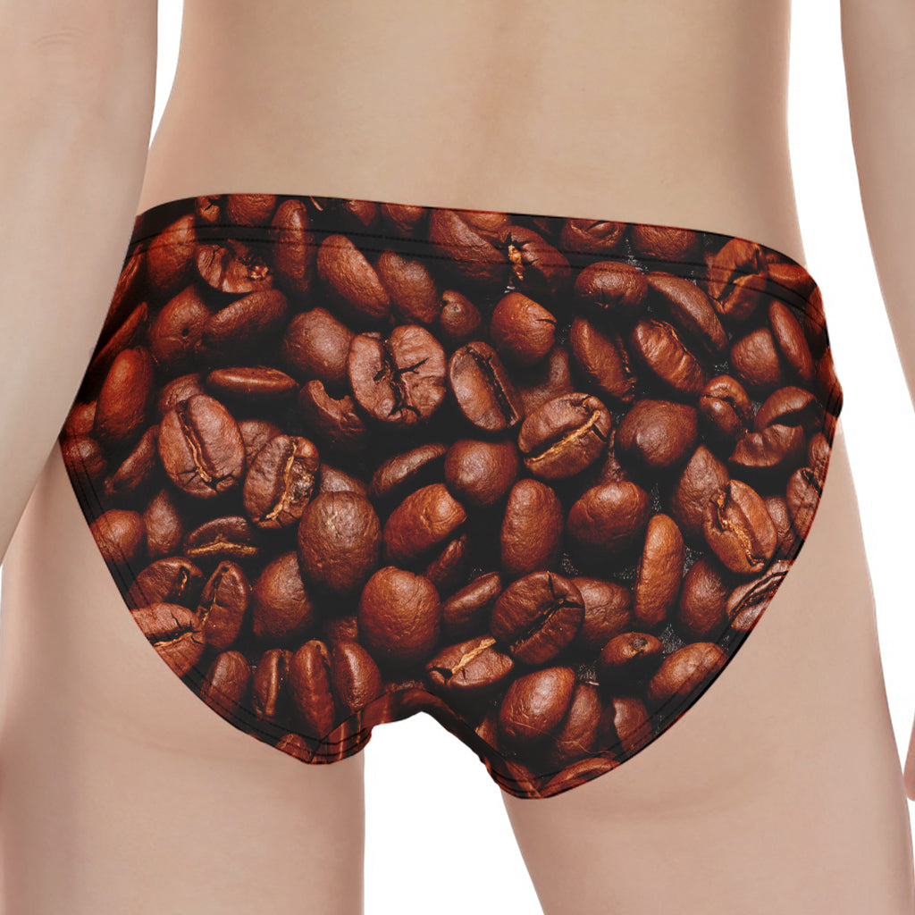 Coffee Beans Print Women's Panties