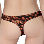 Coffee Beans Print Women's Thong