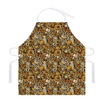Coffee Drawing Pattern Print Adjustable Apron