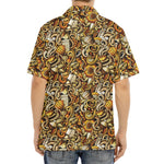 Coffee Drawing Pattern Print Aloha Shirt