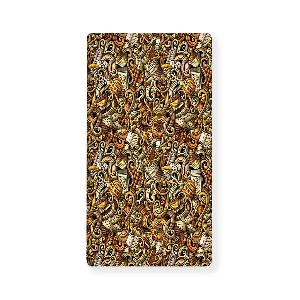 Coffee Drawing Pattern Print Baby Crib Sheet