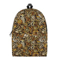 Coffee Drawing Pattern Print School Backpack