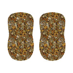 Coffee Drawing Pattern Print Bar Stool Covers