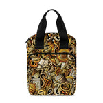 Coffee Drawing Pattern Print Bible Tote Bag